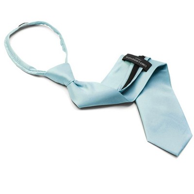 Men's Solid Color Pre-tied Zipper Necktie