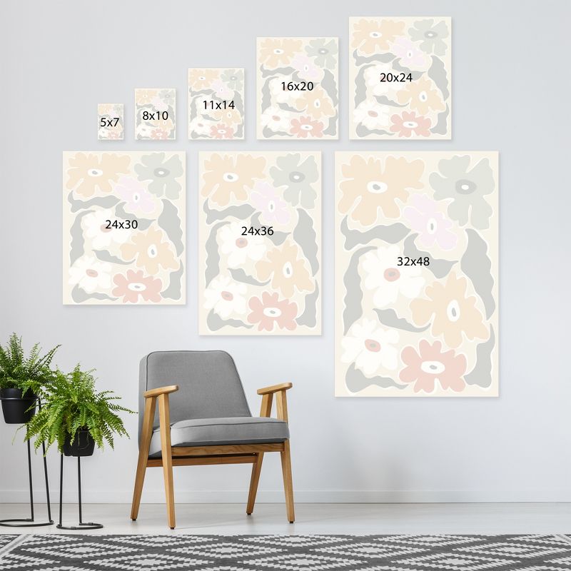 Americanflat Boho Botanical Wall Art Room Decor - Fun And Bold Retro Floral by Miho Art Studio, 4 of 7