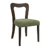 Grungis Polyester Kitchen Chair Set of 2,Upholstered Dining Chairs with Open-Back for Dining Room,Kitchen - 4 of 4