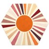 Area Rug for Living Room Machine Washable Modern Sun Rug - 2 of 4