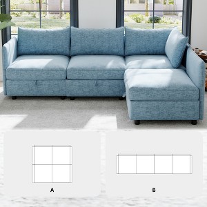 Gulches Modular Sectional Sofa Convertible Sofa Seat With Storage - 1 of 4