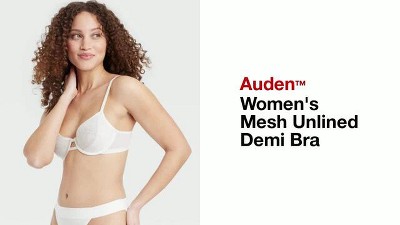 thumbnail image 2 of Auden Women's Unlined Bralette – Red Rose, Size M (Fits 34C/D, 36B/C), Wireless & Comfy 2 of 4