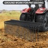 Pine Straw Needle Rake, 3 Point Landscape Rake, Powder Coated Steel Spring Tow Behind Rakes, for Attach to Cat 0 Cat 1, Black - 4 of 4