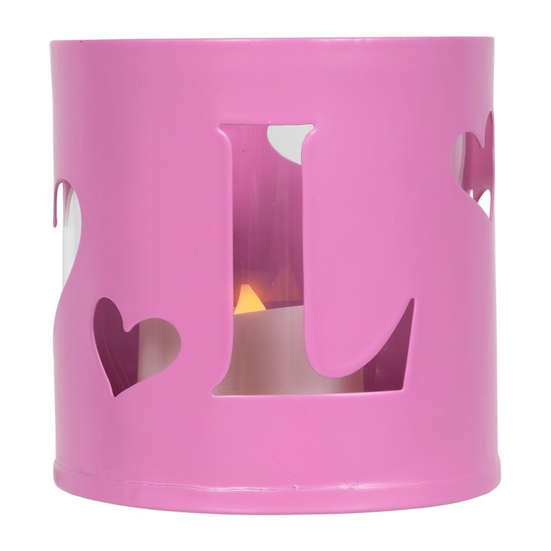 Northlight Love Valentine's Day Metal Votive Candle Holders - 2.75" - Set of 4, 4 of 7