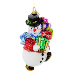 Huras Family 6.5 Inch Jolly Snow Fella Christmas Tree Ornament , Christmas Snowman Ornament (1PC) - 1 of 3