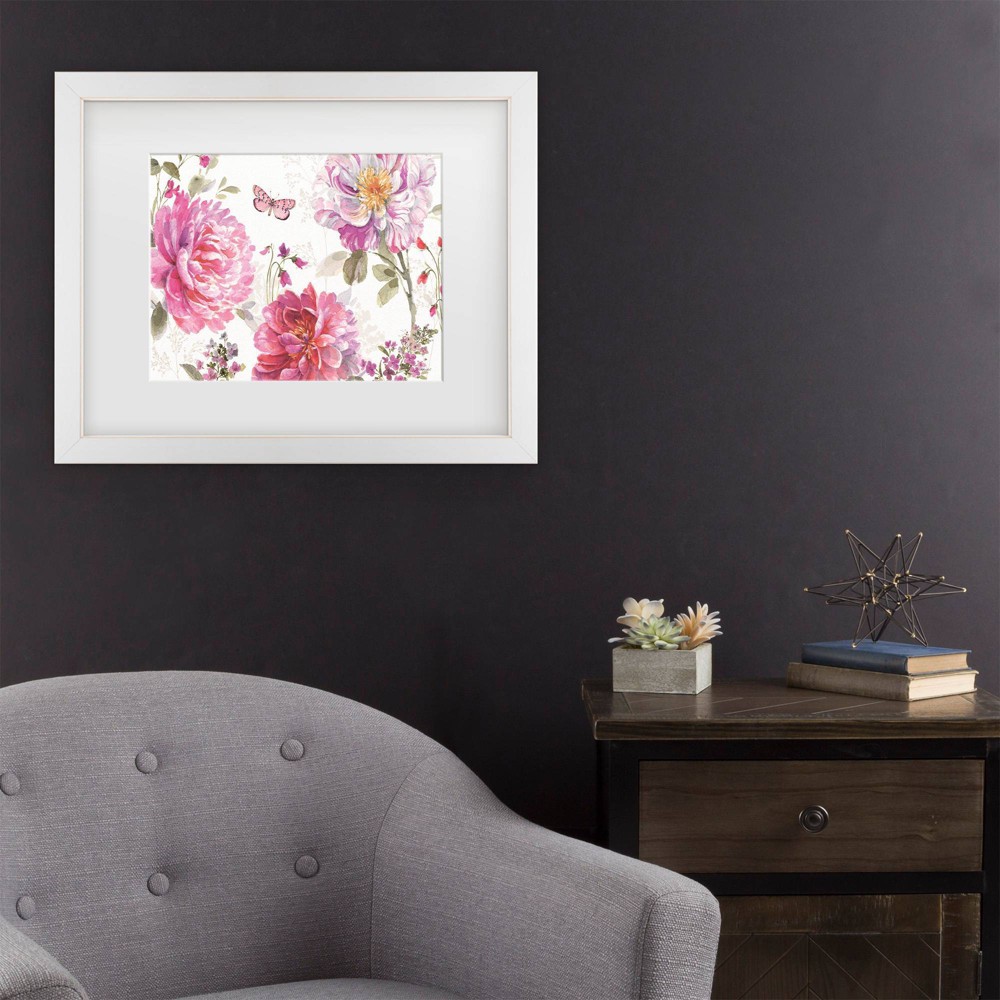 Photos - Other Decoration Trademark Fine Art 16"x20" Lisa Audit Obviously Pink 18 Matted Framed Art White