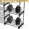 SEVOBAL Storage Organizer 9 Tier Industrial FreeStanding Shoe Racks Entrance Shoe Rack Organizer Shelves Hallways Entryway, Black, 11.42"*3.94"*17.32" - 4 of 4