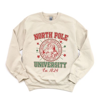 Simply Sage Market Women's Graphic Sweatshirt North Pole University Stars