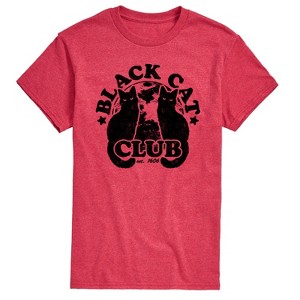 Men's - Instant Message - Black Cat Club Short Sleeve Graphic T-Shirt - 1 of 4