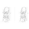 CIPACHO swivel bar & couter stool, 24"&30" adjustable, (set of 2) Fabric color Light grey - 3 of 4