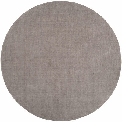 Hauteloom Brockton Solid Wool Gray Area Rug