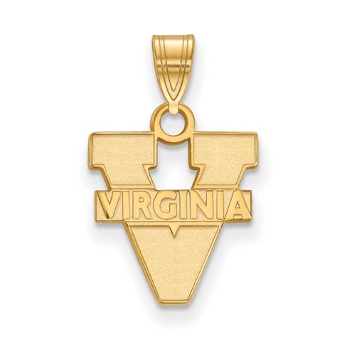 Black Bow Jewelry 10k Yellow Gold Virginia Wahoos Ncaa Small Pendant ...