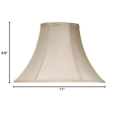 Elegant Beige Silk Bell Lamp Shade