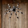 Morris Costumes 2.6 ft Light-Up Gray & Black Hairy Floating Spider Hanging Decoration - Black - 3 of 4