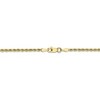 Black Bow Jewelry 2.25mm 10k Yellow Gold Solid Diamond Cut Rope Chain Necklace - 4 of 4