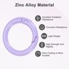 Unique Bargains Metal Spring O Rings Zinc Alloy Durable Multipurpose Lightweight Buckle 5/8 Inch - 2 of 4