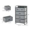 QingMoon 5 Drawers Dresser for Bedroom, Foldable Fabric Storage Organizer with Steel Frame, Chest of Drawers for Living Room and Entryway - 4 of 4