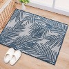 World Rug Gallery Contemporary Distressed Leaves Textured Flat Weave Indoor/Outdoor Area Rug - 2 of 4