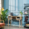 Nordlys 2-Door Ash Wood Desk Classic Style Bedroom - 4 of 4