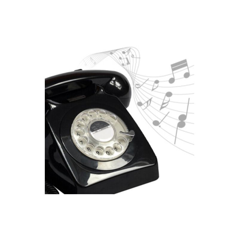 GPO Retro GPO746WIVR 746 Desktop Rotary Dial Telephone - Black, 5 of 7