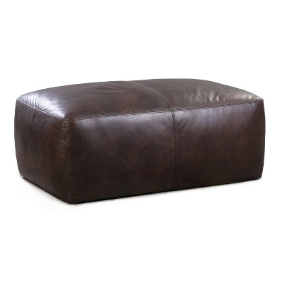Poly & Bark Denver Leather Ottoman