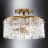 Urban Ambiance Luxury Glam Indoor Ceiling Light,  7-7/8''H x 12-5/8"W x 12-5/8''D,  Gold Ombre Finish, UHP4959 - 3 of 4