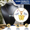 Charming 8-Pack Butterfly Necklaces for Girls | Adjustable 18" Kids Jewelry for Party Favors & Cosplay in 8 Colors - 3 of 4