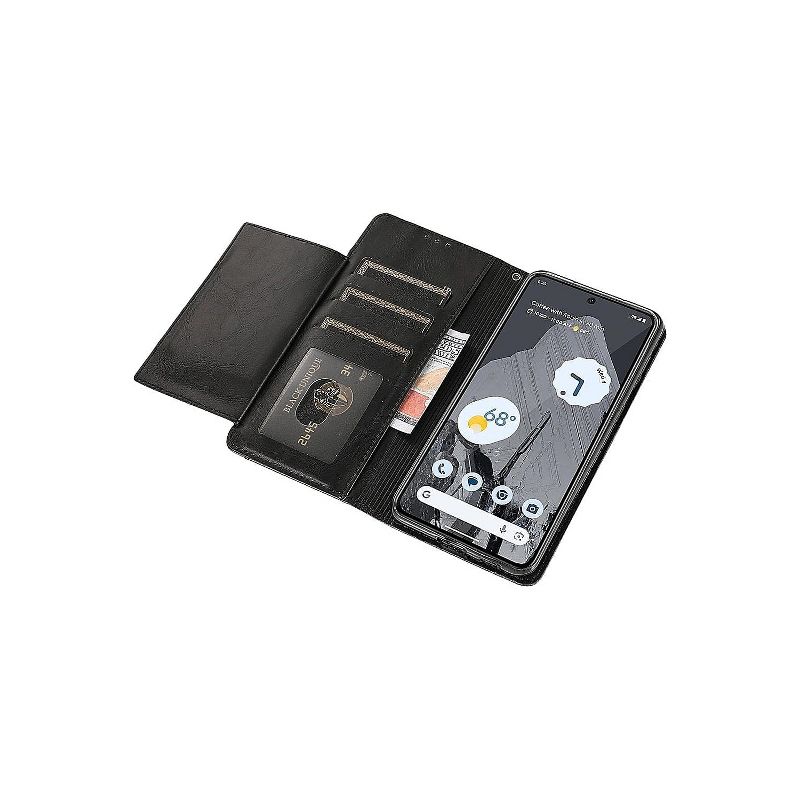 SaharaCase Leather Folio Wallet Case for Google Pixel 8 Pro Black (CP00528), 5 of 7