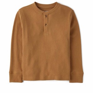 The Children's Place Boys Long Sleeve Thermal Henley Top - 1 of 2