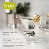 True Stemless Martini Glasses, Set of 4, 8 oz Modern Cocktail Glasses for Martinis, Cosmopolitans, Cocktail Glass Set, Dishwasher Safe, 8 oz, Set of 4 - 2 of 4