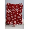 Iveta Abolina Silent Night Red 56"x46" Woven Throw Blanket - Deny Designs - 3 of 4