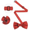 INSPIRE CHIC Men's Adjustable Solid Pre-tied Bow Tie - 2 of 4