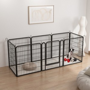 KTMBDW Dog Playpen for Indoor Use - Stress-Free and Safe Play, Heavy Duty 32 Inch Dog Pen for Puppies, Small and Medium Dogs, Black - 1 of 4
