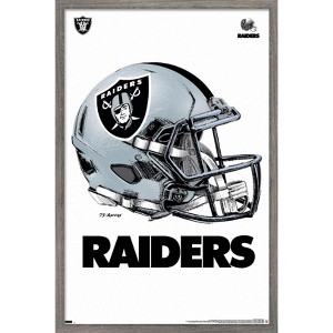 Trends International NFL Las Vegas Raiders - Drip Helmet 20 Framed Wall Poster Prints - 1 of 4