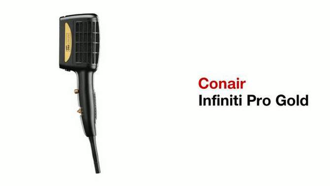 Conair InfinitiPro Flat Iron - Gold - 1&#34;, 2 of 6, play video