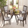 Costway Wood Dining Chairs Set of 2/4 with Rubber Wood Frame Padded Seat High Backrest - image 4 of 4