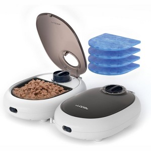 WOPET Automatic Cat Feeder 48-Hour Timer Cat Bowl with Ice Gel Pack Refrigeration Function - 1 of 4