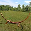 Sunnydaze Heavy-Duty Two-Person Curved Larch Wood Hammock Stand Only - 2 of 4