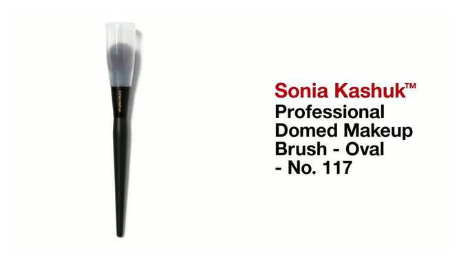 Sonia Kashuk&#8482; Professional Domed Makeup Brush - Oval - No. 117, 2 of 5, play video