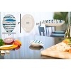 Nat & Jules Coastal Ink Blue 6 x 4 Glossy Ceramic Oval Countertop Spoon Rest - 2 of 4
