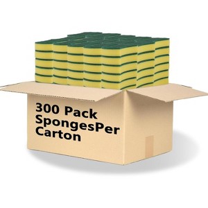 24 Pack Kitchen Cleaning Sponges, Eco Friendly Non-Scratch Scrub Sponges for Dishwashing and Household Cleaning - 1 of 4
