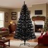 Artificial Christmas Tree, Slim Profile with Warm-Dense Tips, Festive Decor for Living Room, Hallway, Office—ideas festive decor for holiday cheer - 3 of 4