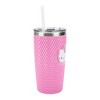 Hello Kitty Character Face Pink 20 Oz Stainless Steel Spiked Tumbler - 4 of 4