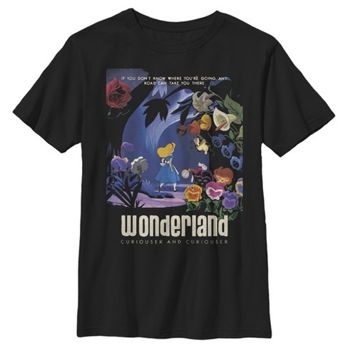 Boy S Alice In Wonderland Any Road Will Take You There The White Rabbit T Shirt Target