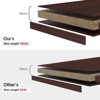 Sevobal Decorarive Bookshelf Large Bookshelf for Bedroom 4 Shelf Office Bookcase for Living Room, Brown, 33"*11.6"48" - 3 of 4