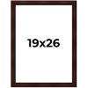 PosterPalooza | Distressed Brown Picture Frame - UV Acrylic, Foam Board Backing, Hanging Hardware - 2 of 4