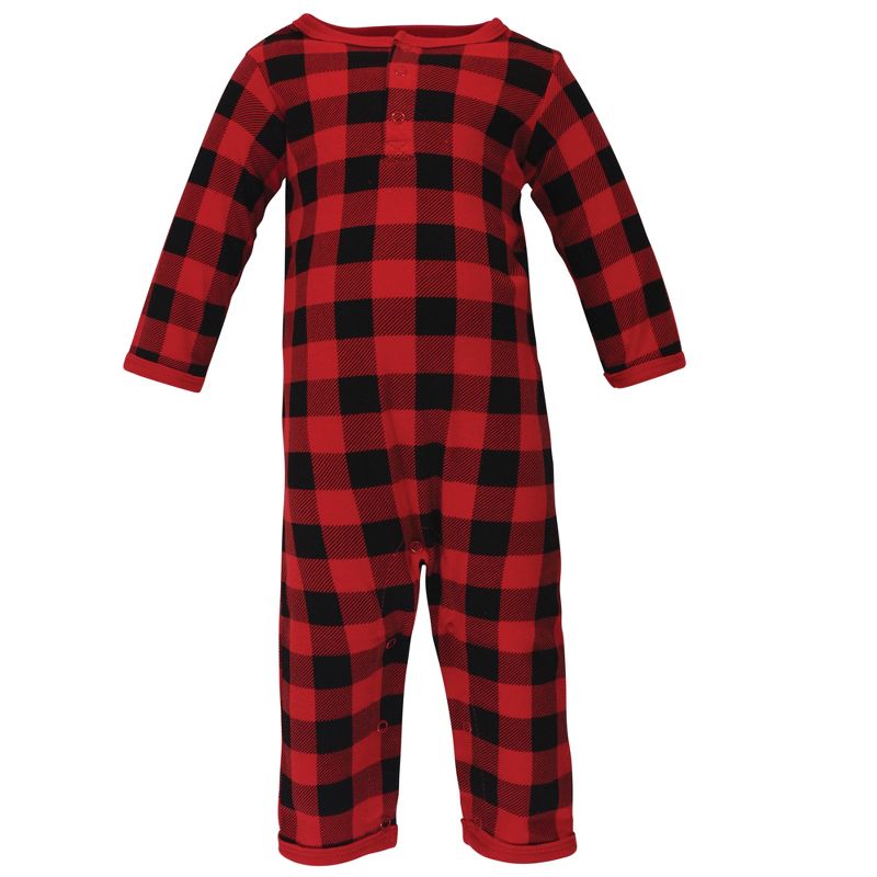 Hudson Baby Infant Boy Holiday Cotton Coveralls 2pk, Moose Wonderful Time, 4 of 6