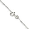 Black Bow Jewelry 1mm Sterling Silver Classic Solid Cable Chain Necklace - 3 of 4