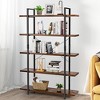 Costway 5-Tier Bookshelf Industrial Bookcase Open Storage Shelf Display Rack - 4 of 4