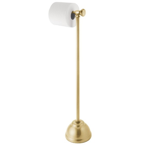 Mdesign Metal Free-standing Toilet Paper Holder - Soft Brass : Target